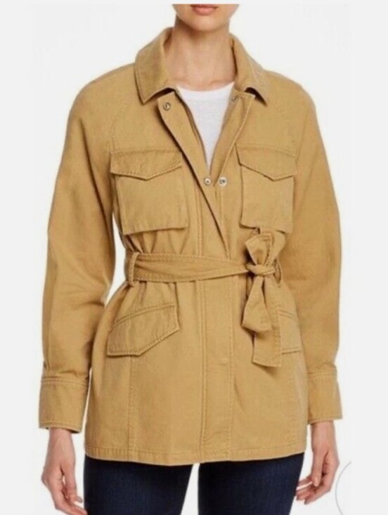7 For All Mankind Jackets & Blazers - 7 For All Man Kind Utility Belted Jacket Cotton Camel Colour (XL?)
